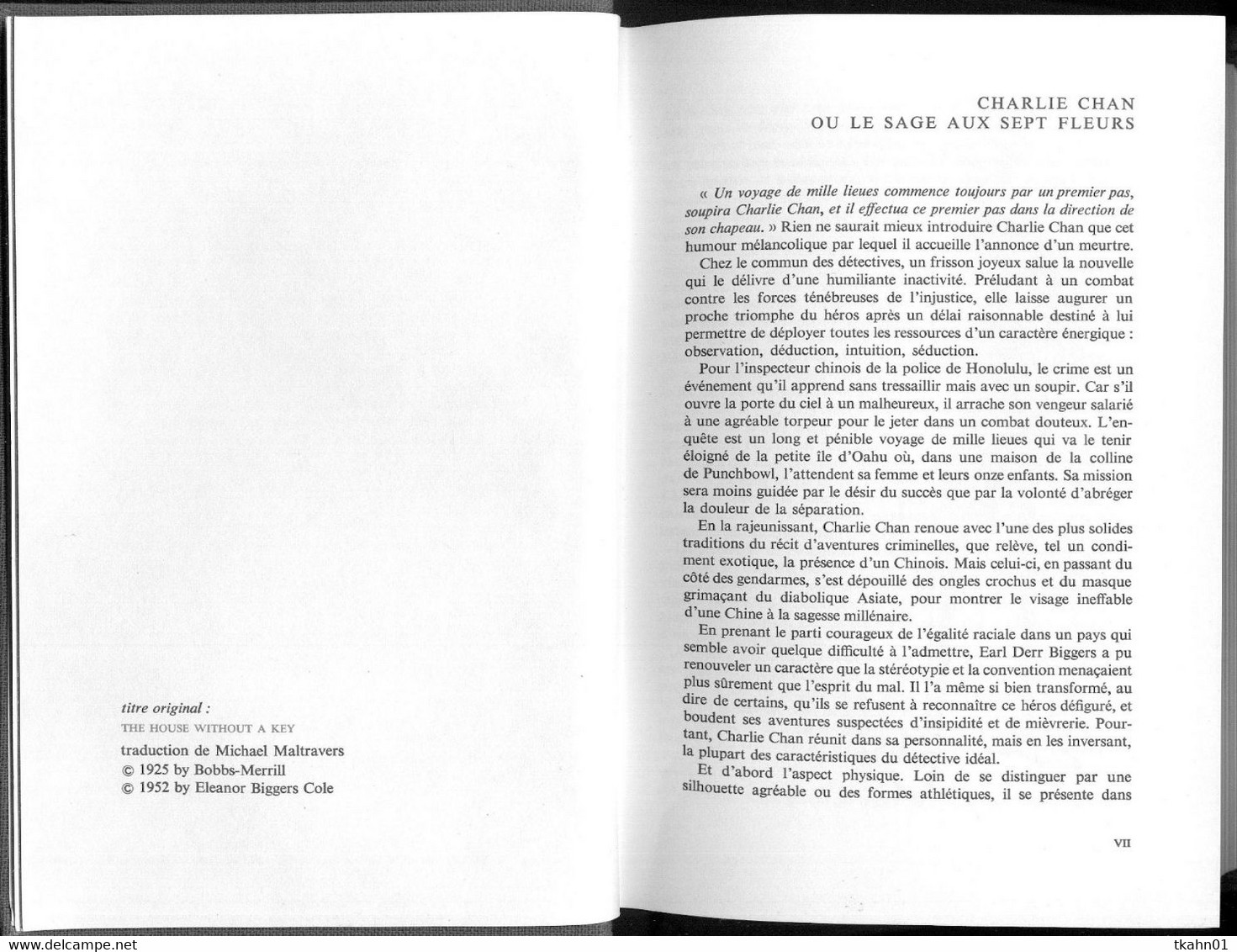 OPTA C-L-A  POLICIER N° 38 " LA MAISON SANS CLEF / LE CHAMEAU NOIR " EARL-DERR-BIGGERS DE 1966 - Opta - Littérature Policière