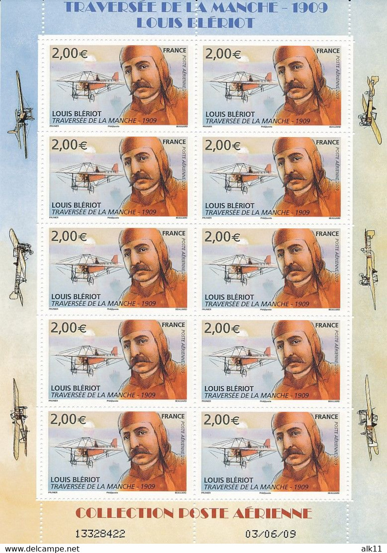 France 2009 - F72a Bloc Feuillet Poste Aérienne Louis Blériot - Neuf - 1960-.... Nuovi