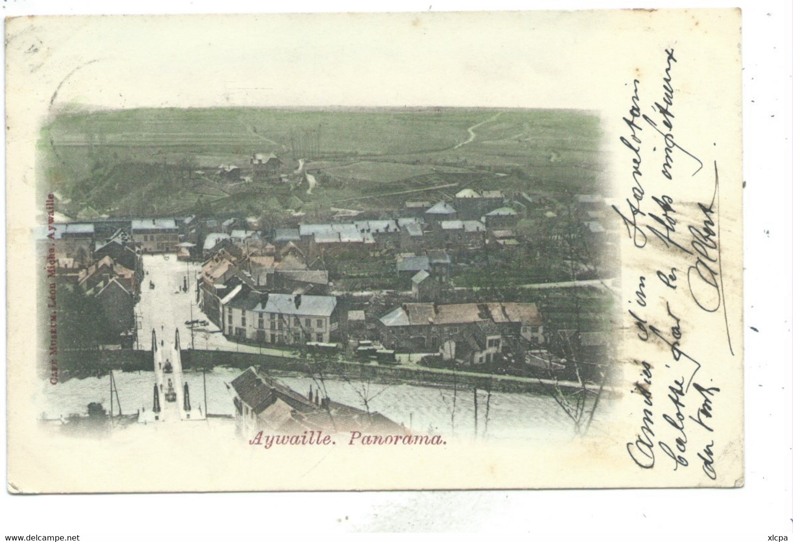 Aywaille Panorama ( Carte Colorisée ) - Aywaille