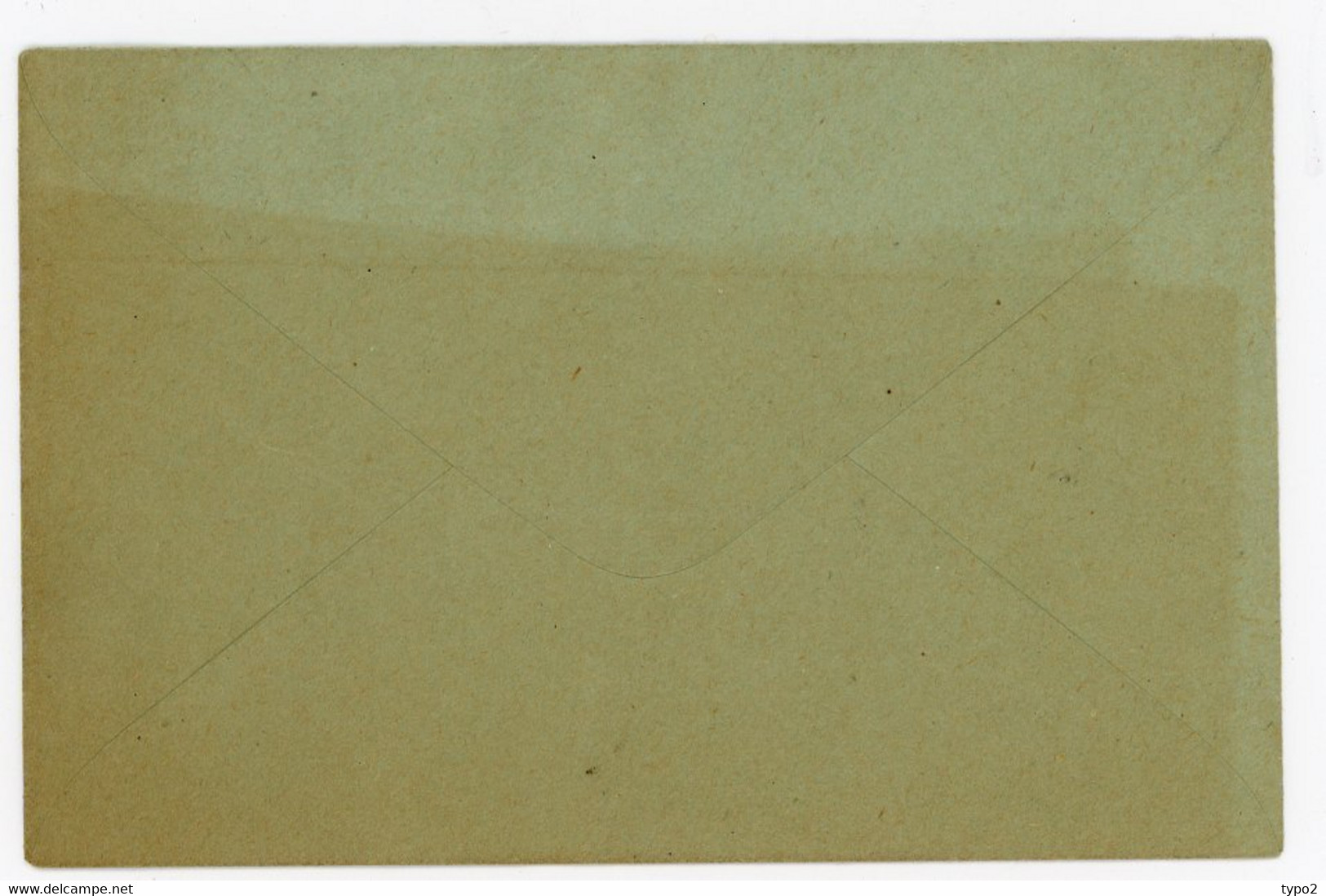 ENVELOPPE AVEC TYPE SAGE 5c VERT SUR VERT  TYPE 75-E2 Cote 10 Euro BE - Buste Ristampe (ante 1955)