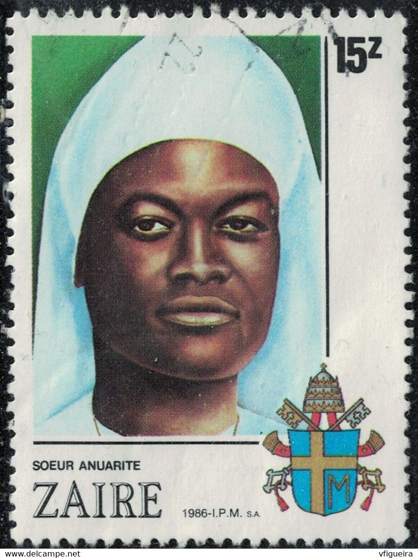 Zaïre 1986 Oblitéré Used Religion Soeur Clémentine Anuarite Y&T CD 1236 SU - Used Stamps