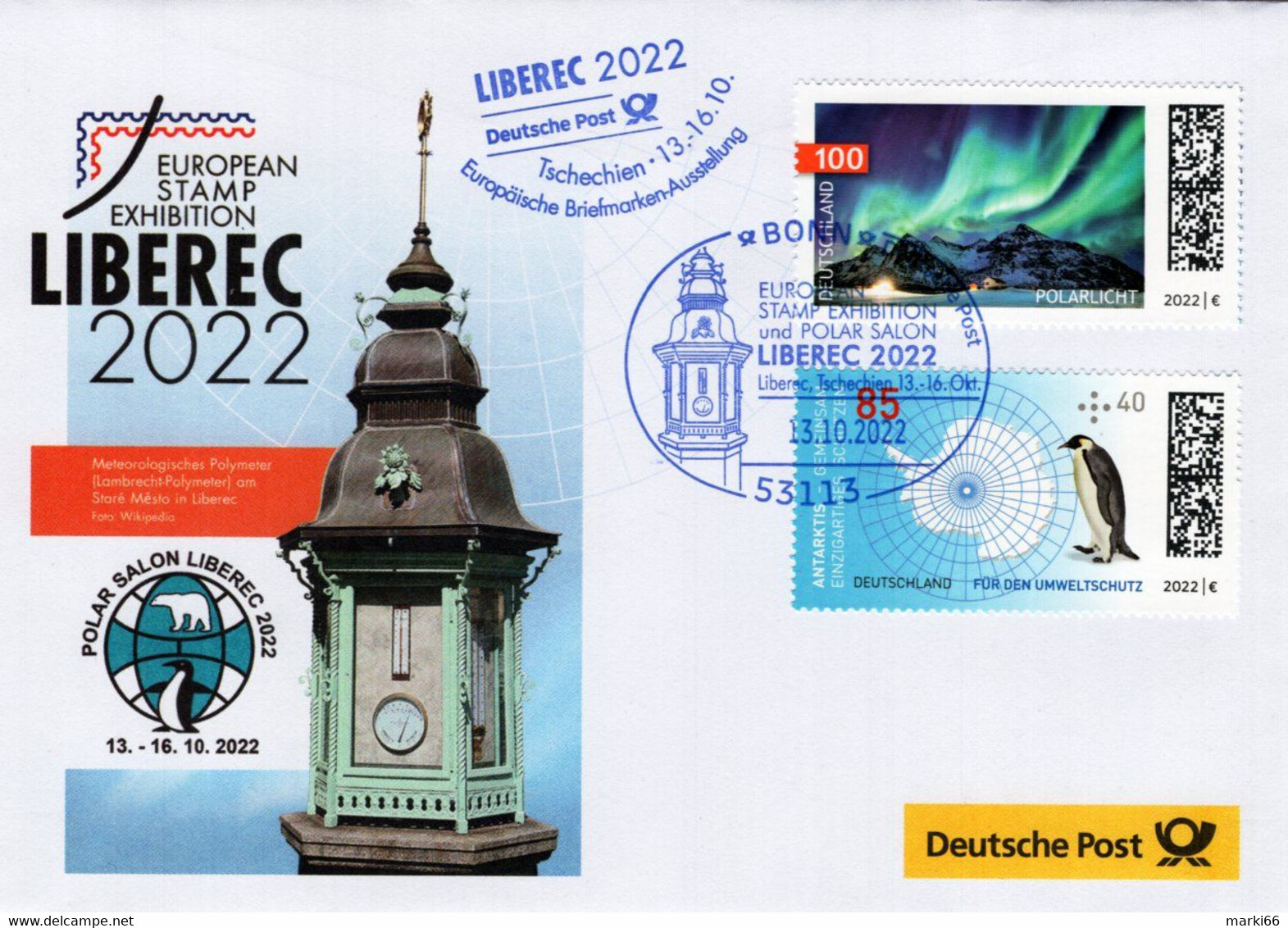 Germany - 2022 - LIBEREC '22 European Stamp Exhibition And Polar Salon - Special Exhibition Cover With Postmark - Sonstige & Ohne Zuordnung