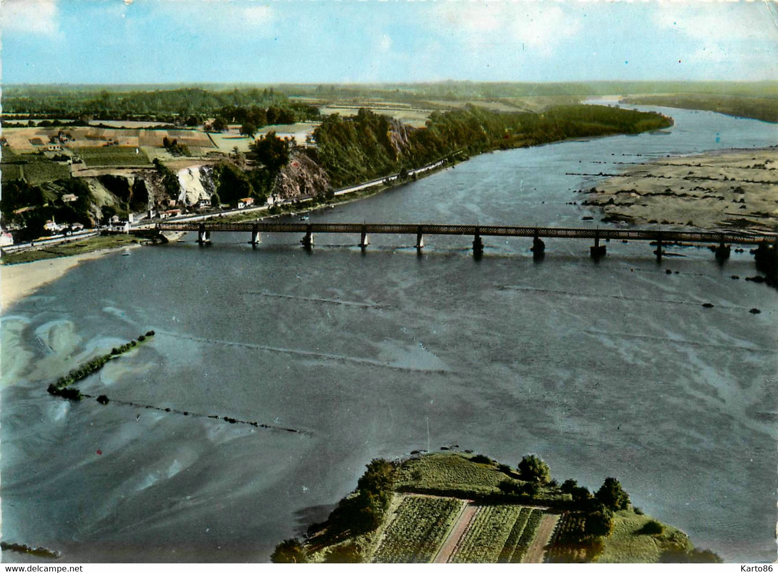 Mauves * Vue Aérienne Panoramique Du Pont Et Des Côteaux De Mauves - Mauves-sur-Loire