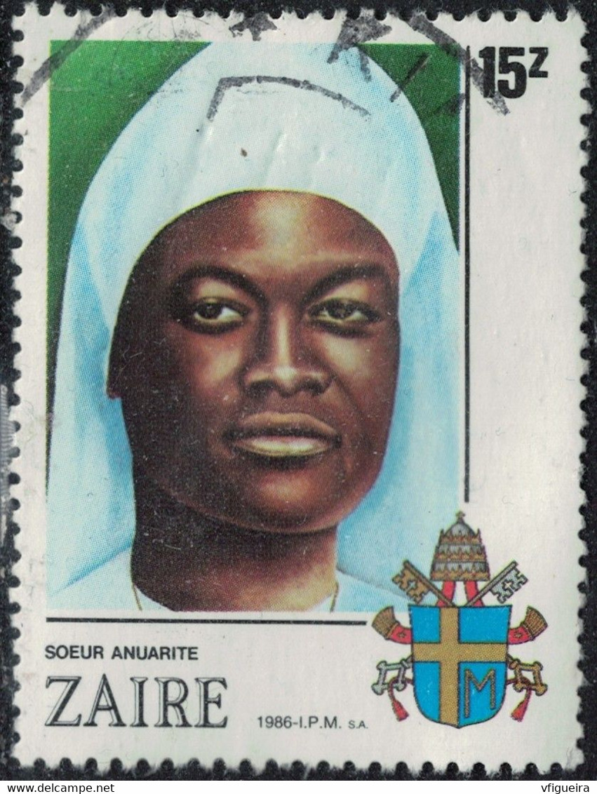 Zaïre 1986 Oblitéré Used Religion Soeur Clémentine Anuarite Y&T CD 1236 SU - Used Stamps