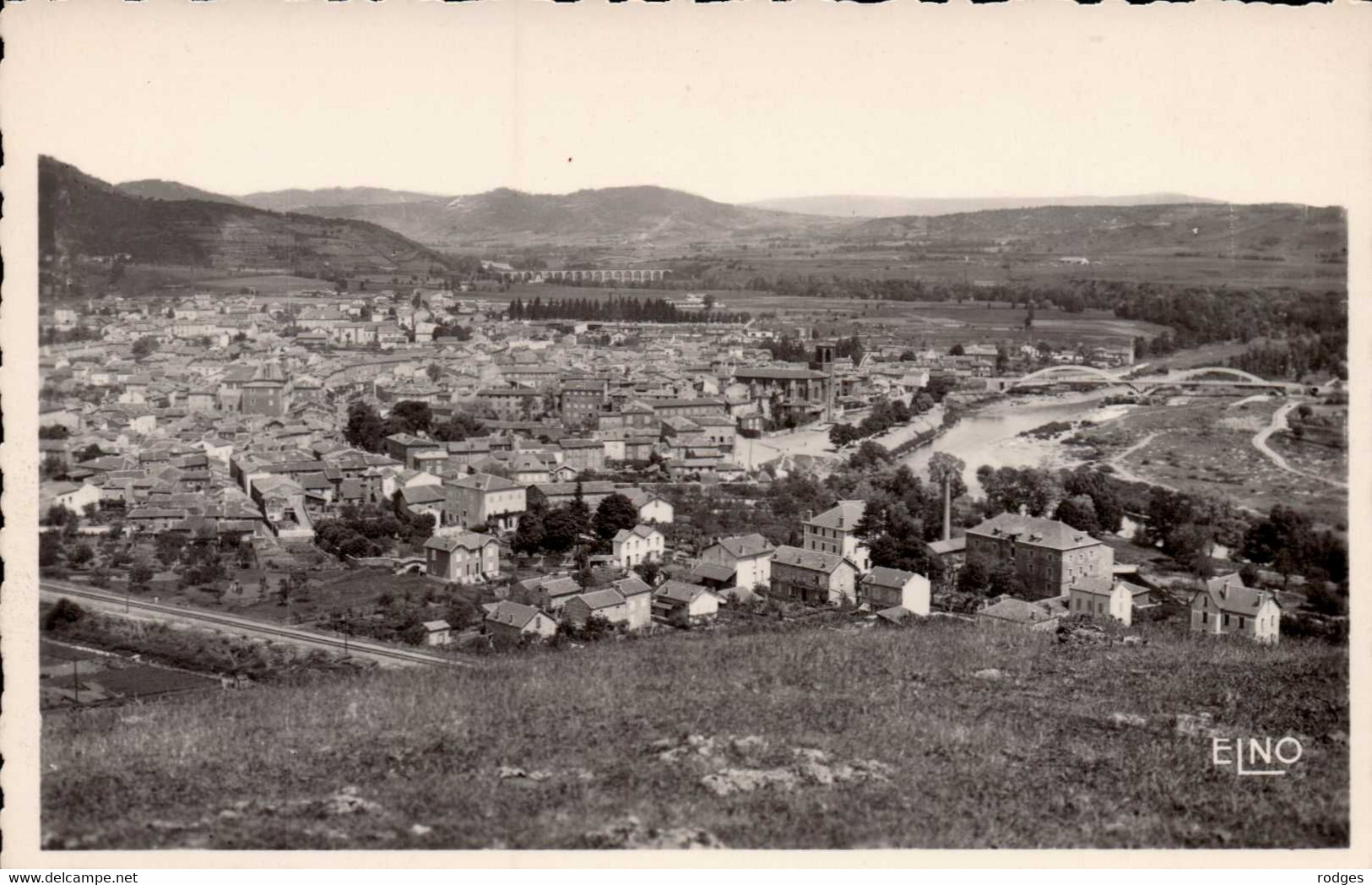 Dep 43 , Cpsm  LANGEAC , 12857 , Alt. 505 M. , Vue Générale Et Pont Alexandre Clair Sur L'Allier (16562) - Langeac