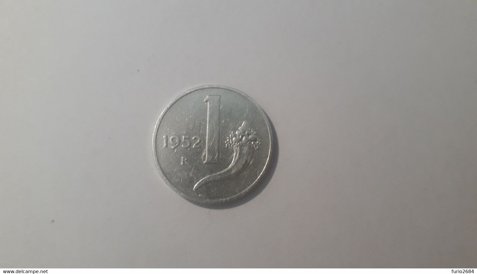 MIX1 REPUBBLICA ITALIANA 1952 LIRE 1 CORNUCOPIA IN SPL NON COMUNE - 1 Lira