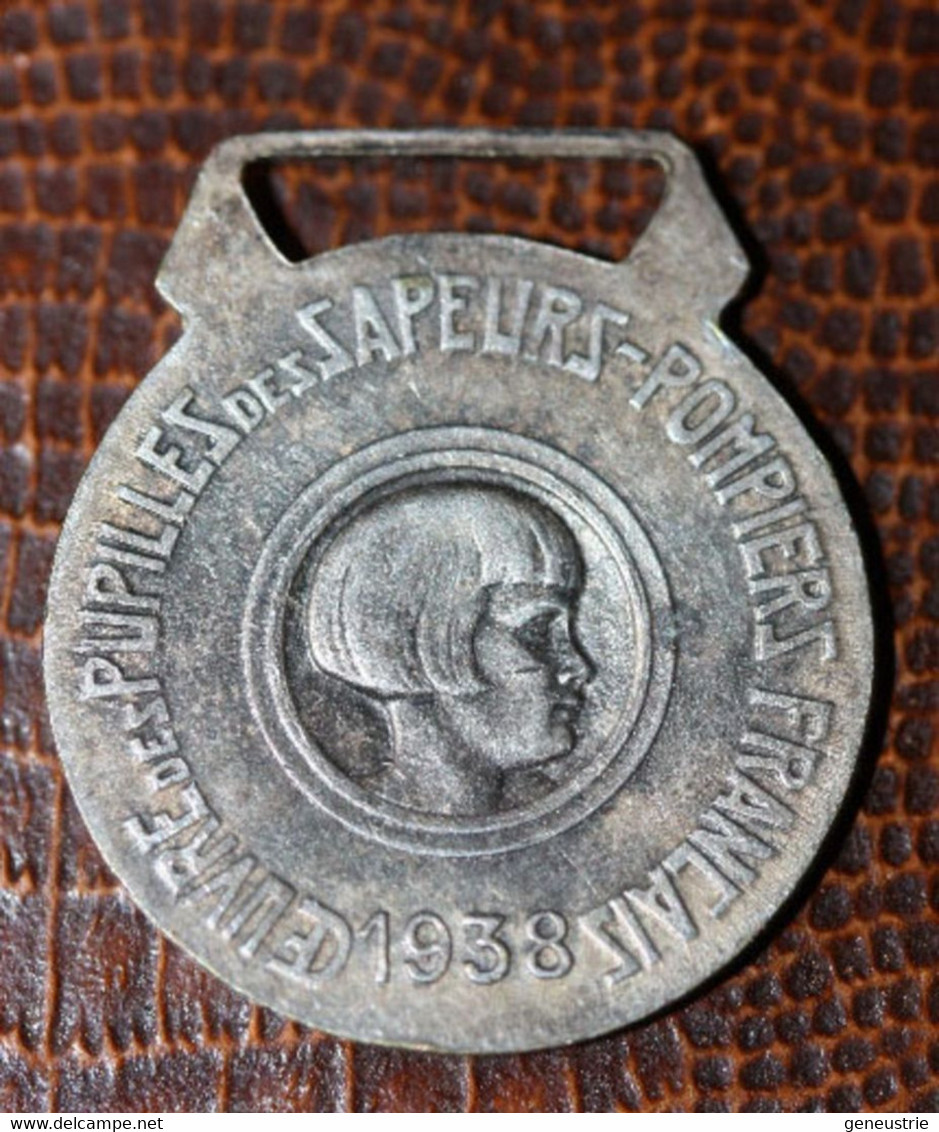 Médaille Décoration (sans Ruban) "Oeuvre Des Pupilles Des Sapeurs Pompiers Français 1938" - Pompiers