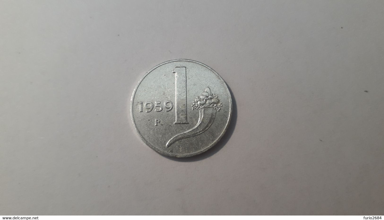 MIX1 REPUBBLICA ITALIANA 1959 LIRE 1 CORNUCOPIA IN BB - 1 Lira