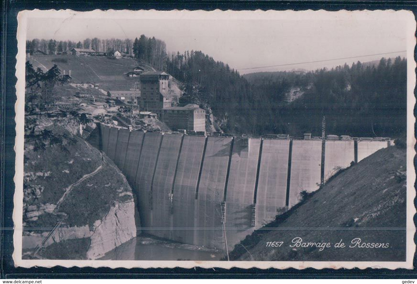 Barrage De Rossens FR En Construction (11657) - Rossens