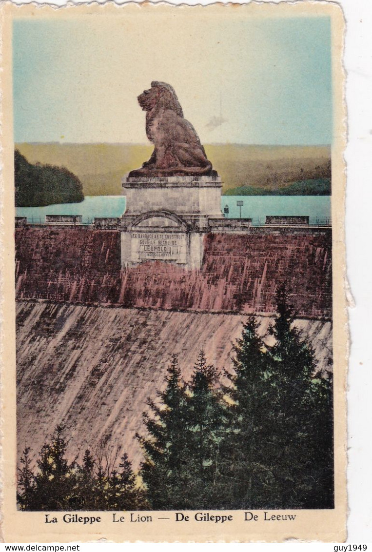 LE LION  DE LEEUW Carte Couleur - Gileppe (Stuwdam)