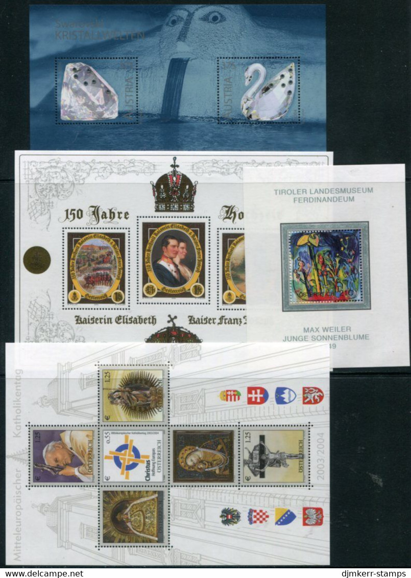 AUSTRIA  2004 Complete Issues Except Railways  III MNH / **.  Michel 2457-505 Except 2487, Blocks 23-26 - Neufs