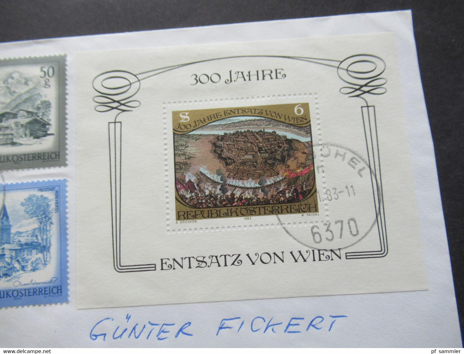 Österreich 1983 Block 6 MiF Mit Freimarken Schönes Österreich Auslandsbrief In Die DDR Nach Pausa - Storia Postale
