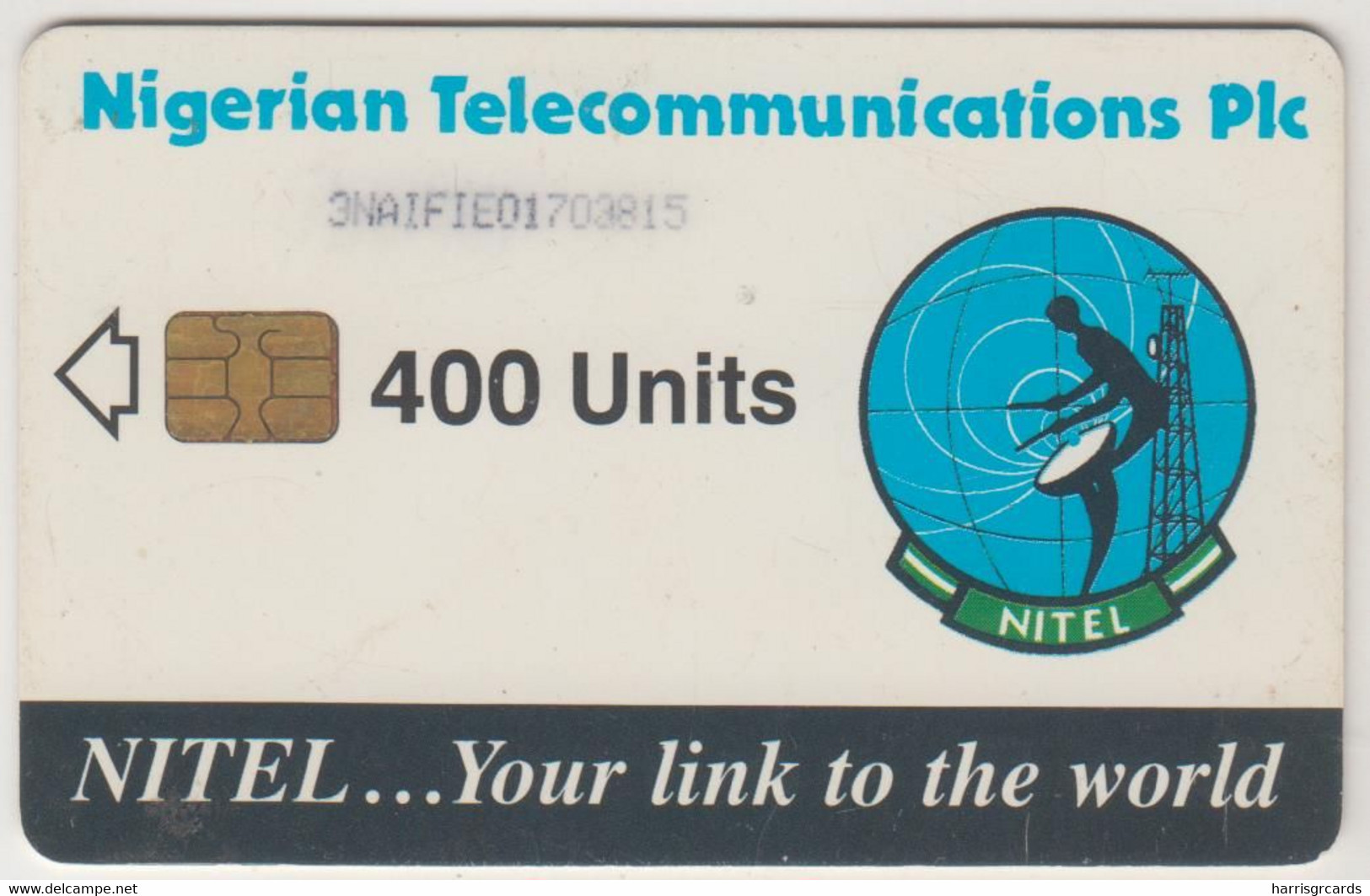 NIGERIA - Earth Station, CN: 3NAIFIE / Normal Zero: "0", 400 U, Used - Nigeria