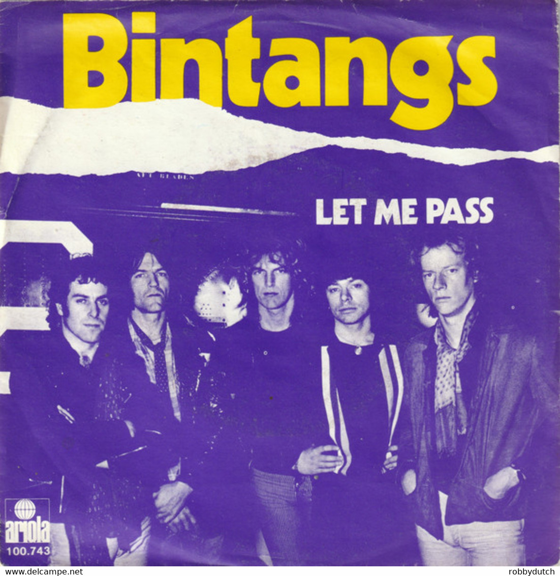 * 7" * BINTANGS - LET ME PASS (Holland 1979) - Blues