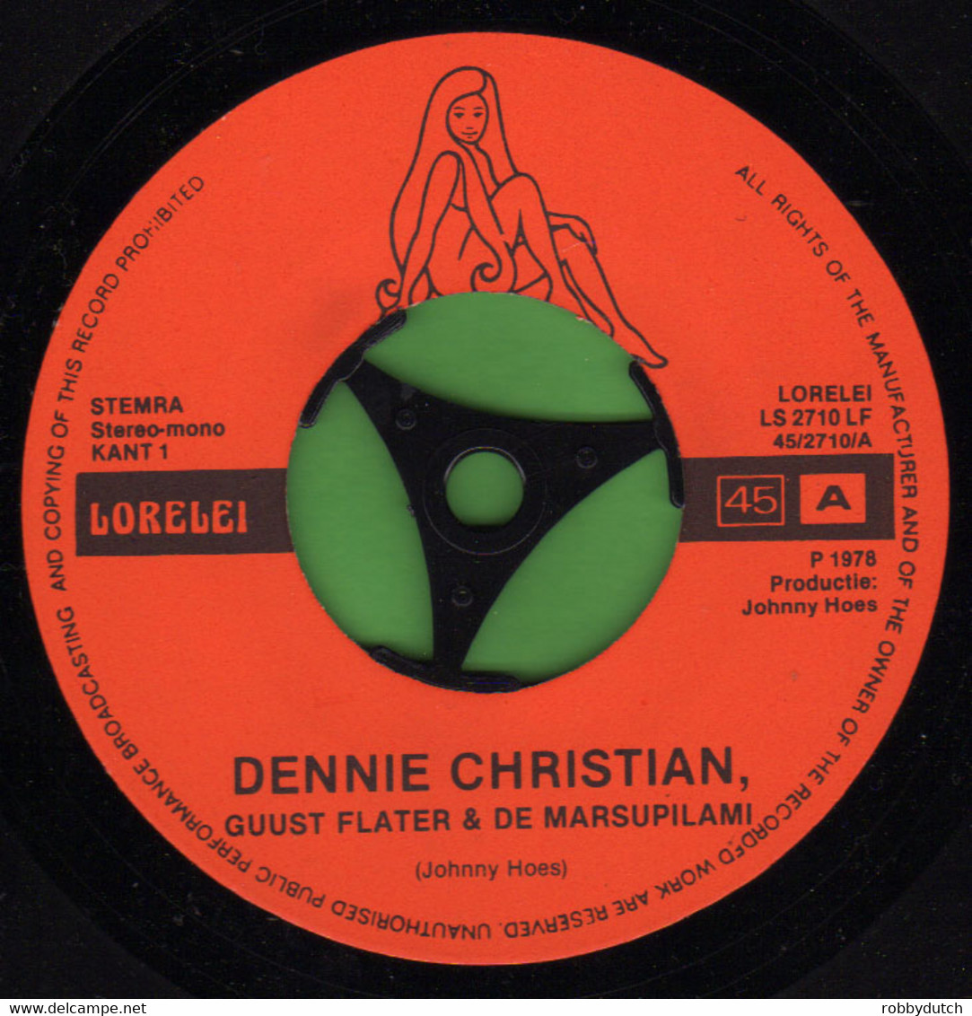* 7" *   DENNIE CHRISTIAN - GUUST FLATER EN DE MARSUPILAMI (Holland 1978) - Enfants