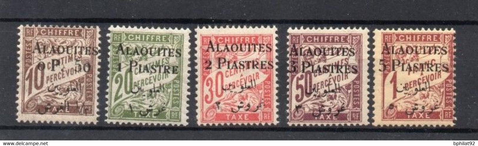 !!! ALAOUITES, SÉRIE DE TAXES N°1/5 NEUVE * - Unused Stamps