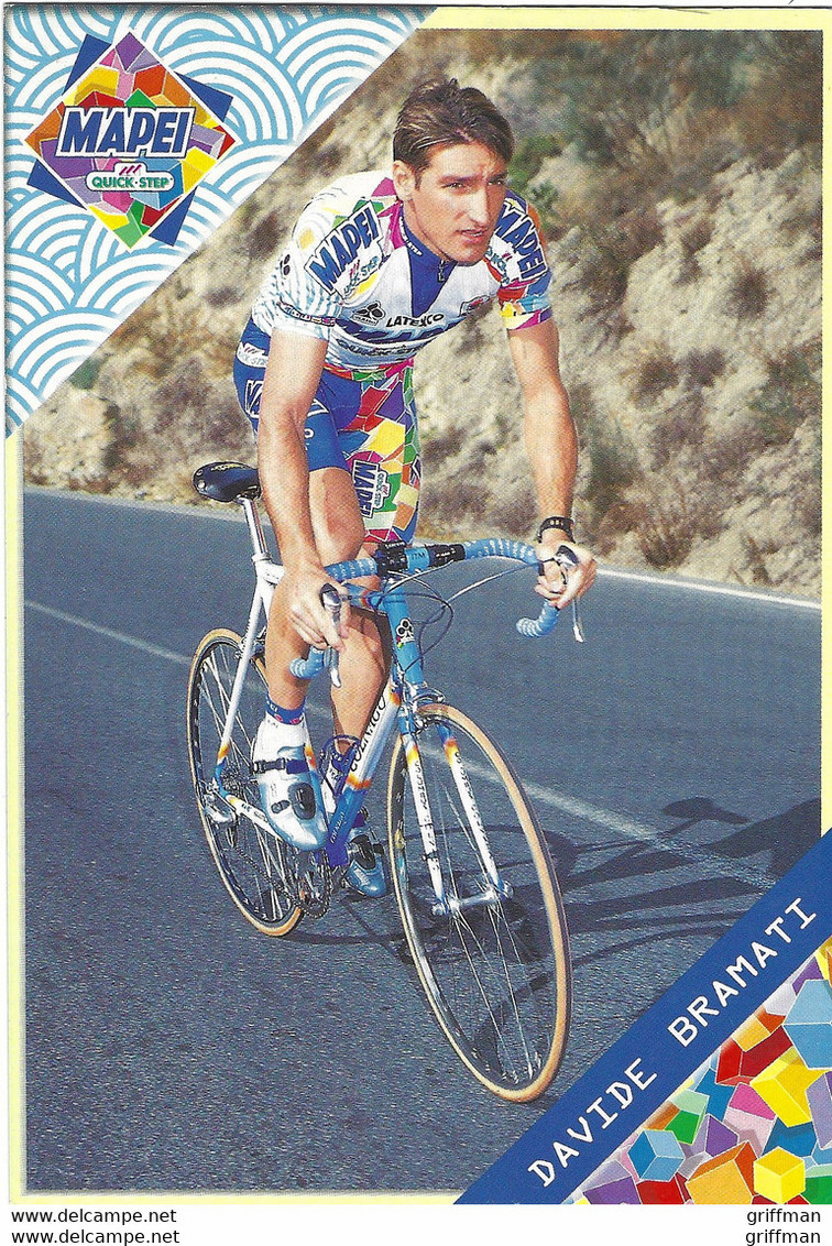 DAVIDE BRAMATI GROUPE MAPEI 1999 TBE - Cyclisme