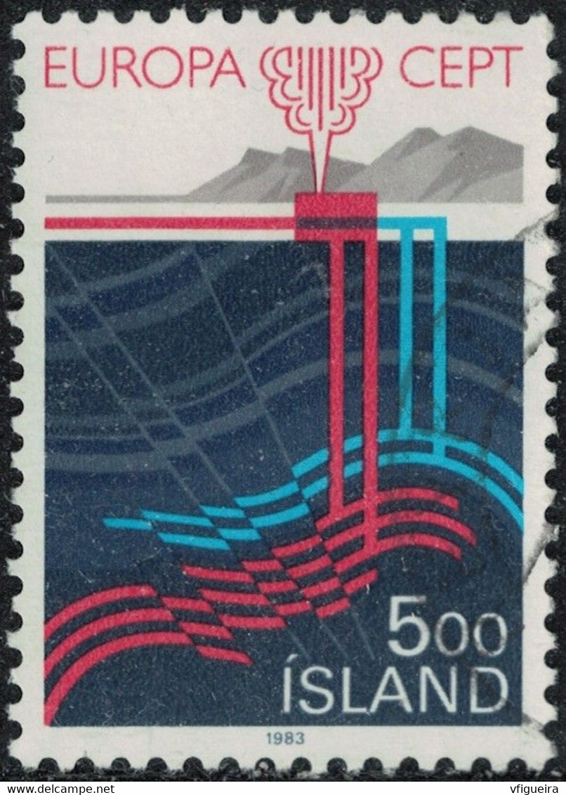 Islande 1983 Oblitéré Used Gisements Et Extraction Du Gaz Naturel Y&T IS 551 SU - Used Stamps