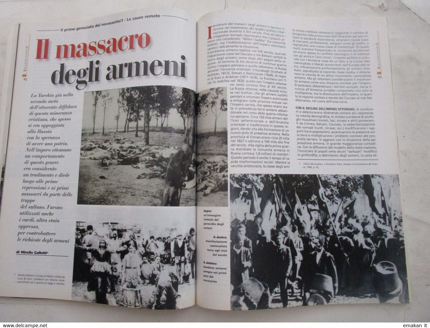 # MILLENOVECENTO N 10- 2003 LO STATO FASCISTA / ARMENIA / FRANCO / FOTO AFRICA / MATA HARI / LIBRO SU AUSCHWITZ - First Editions