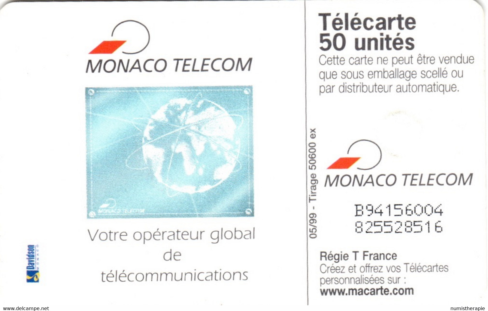 Monaco Telecom : Rainier III Jubilé 1949-1999 Prince De Monaco - Monace