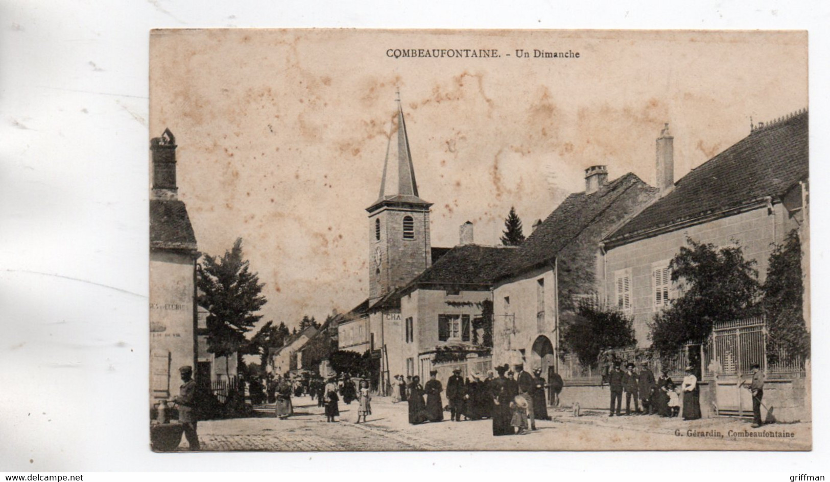 COMBEAUFONTAINE UN DIMANCHE 1905 - Combeaufontaine