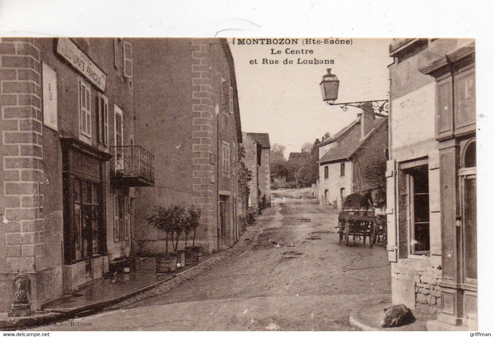 MONTBOZON LE CENTRE ET RUE DE LOUBANS TBE - Montbozon