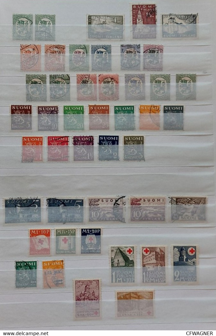 SUOMI / FINLAND - Collection Of Used Stamps 1918-1990 (90% Complete) - Collezioni