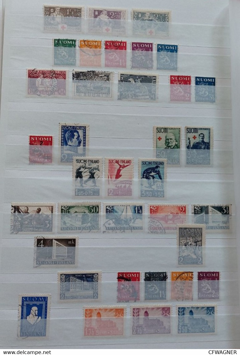 SUOMI / FINLAND - Collection Of Used Stamps 1918-1990 (90% Complete) - Sammlungen