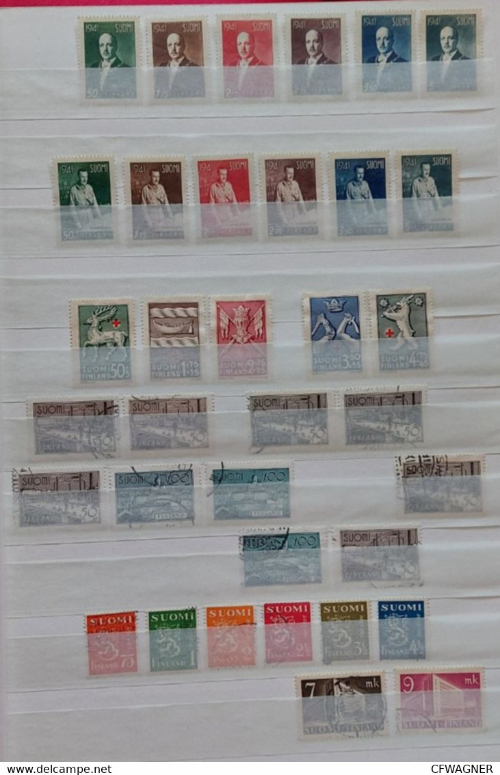 SUOMI / FINLAND - Collection Of Used Stamps 1918-1990 (90% Complete) - Collezioni