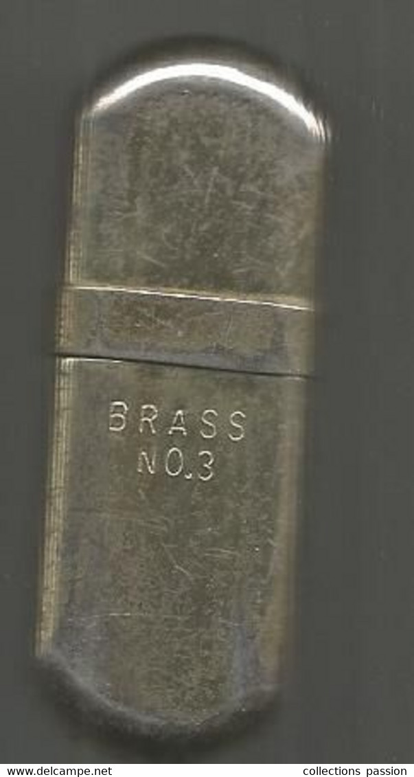 Briquet BRASS N° 3 Essence , 4 Scans , Frais Fr 3.35 E - Andere & Zonder Classificatie