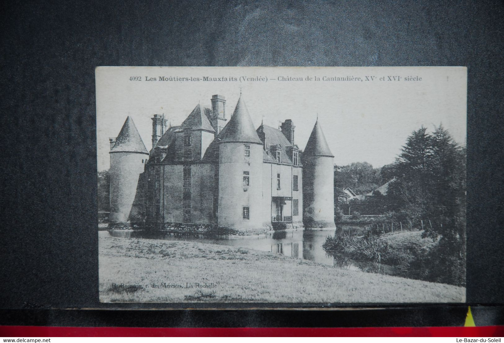 CP, 85,  LES MOUTIERS LES MAUXFAITS Chateau De La Cantaudière, 1924 - Moutiers Les Mauxfaits