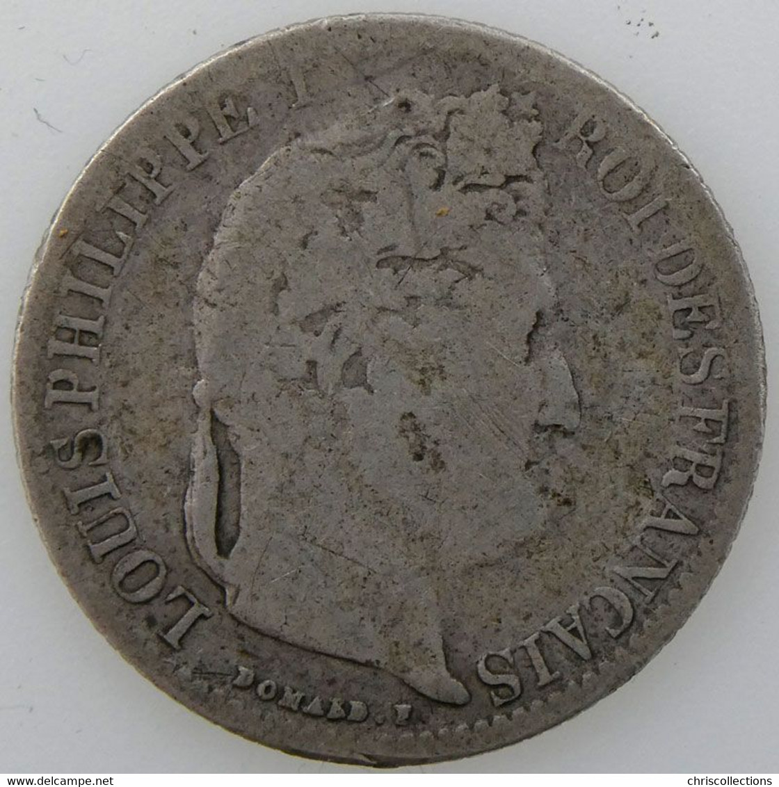 FRANCE - LOUIS PHILIPPE I - 1/2 Franc 1845B - B/B+ - Gad. : 410 - 1/2 Franc