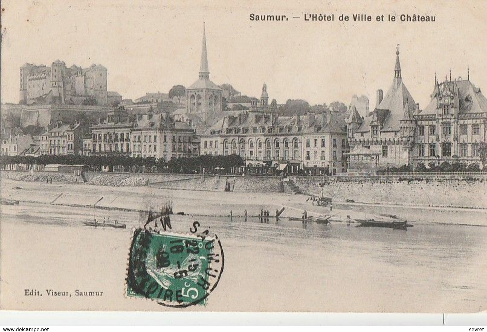 SAUMUR. - L'Hôtel De Ville Et Le Château - Saumur