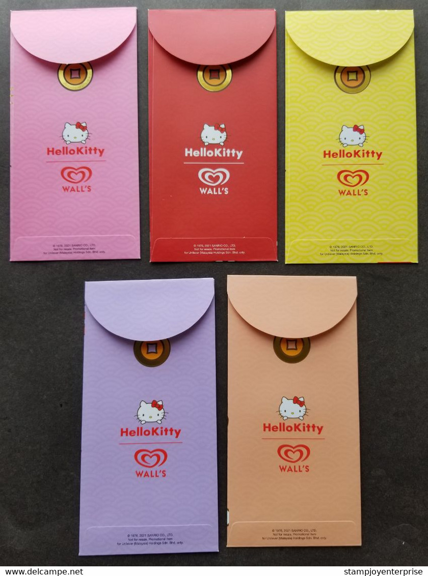 Malaysia Wall's 2021 Hello Kitty Cartoon Animation Chinese New Year Angpao (money Red Packet) - Nouvel An