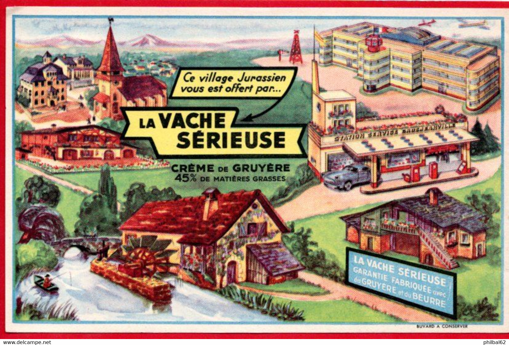 Buvard La Vache Sérieuse. - Produits Laitiers