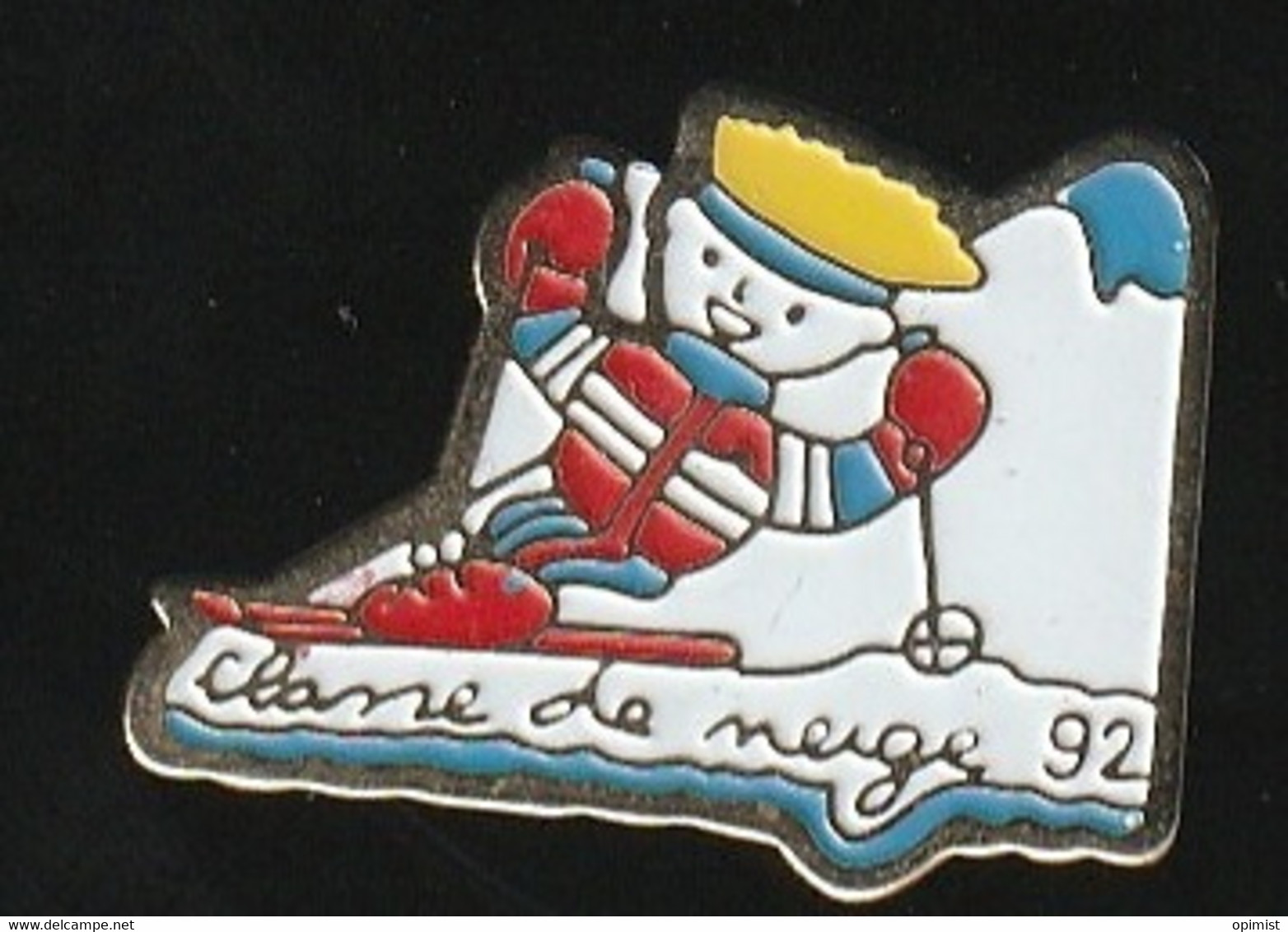 75677-Pin's-classe De Neige.1992.ski. - Sports D'hiver