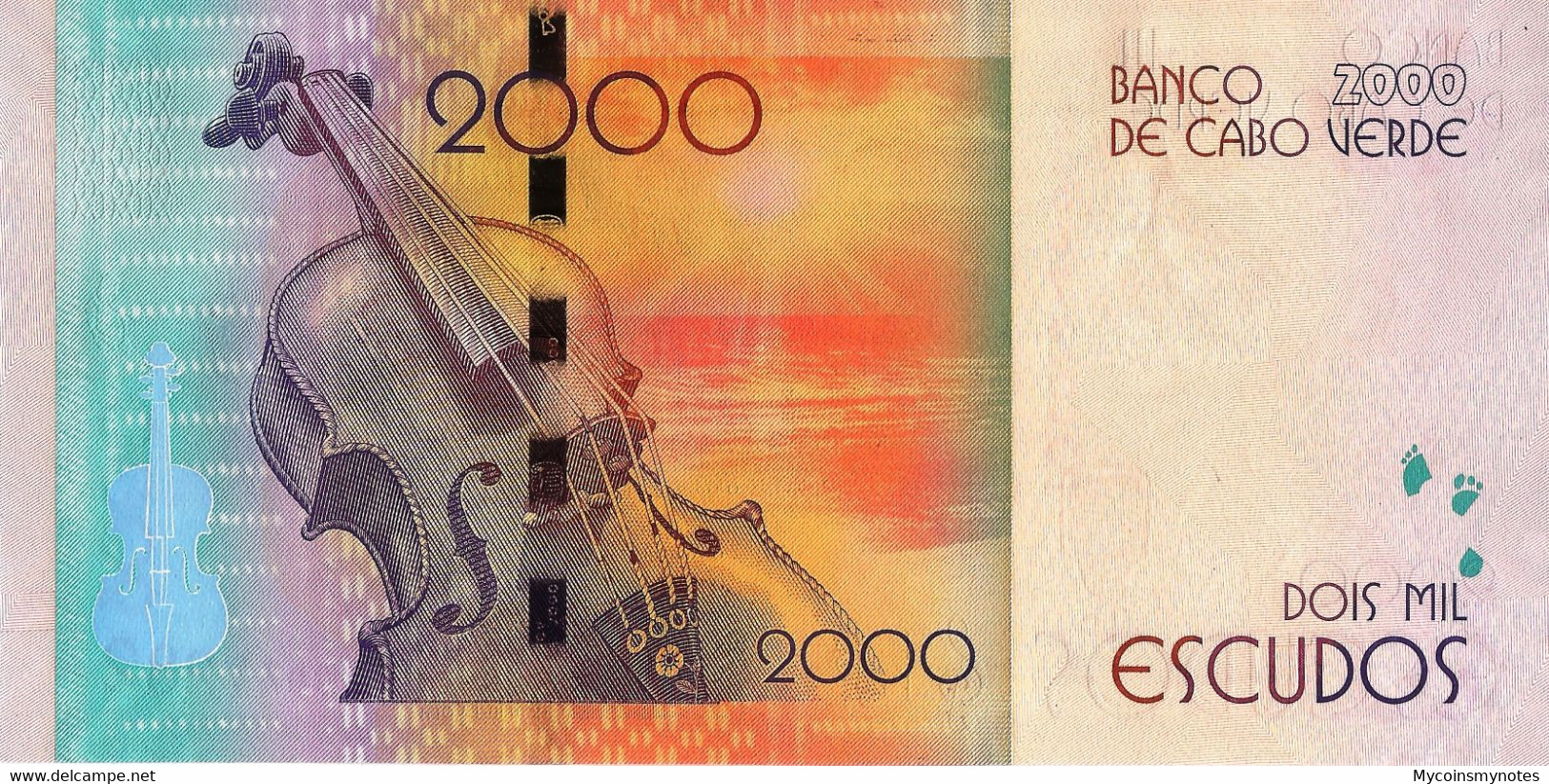 CAPE VERDE 2000 Escudos From 2014, P74, "Z" Replacement Banknote, UNC - Cape Verde