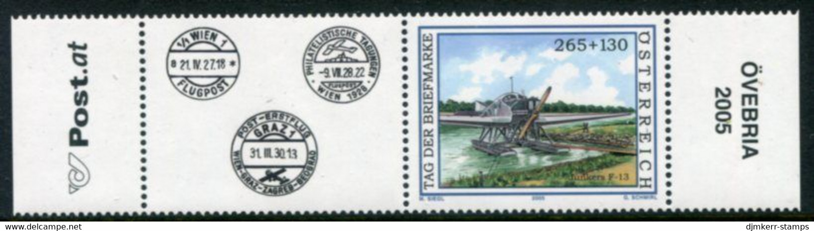 AUSTRIA  2005 Stamp Day With Label MNH / **..  Michel 2532 Zf - Ungebraucht