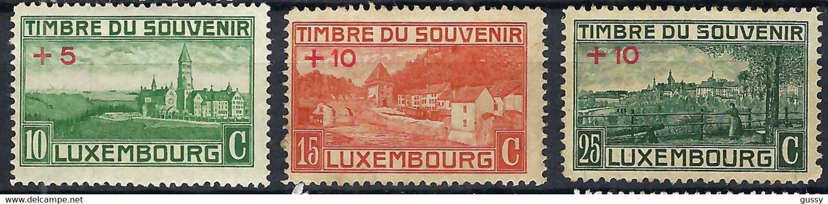 LUXEMBOURG 1921: Les Y&T 137-139 Neufs* - 1914-24 Marie-Adelaide
