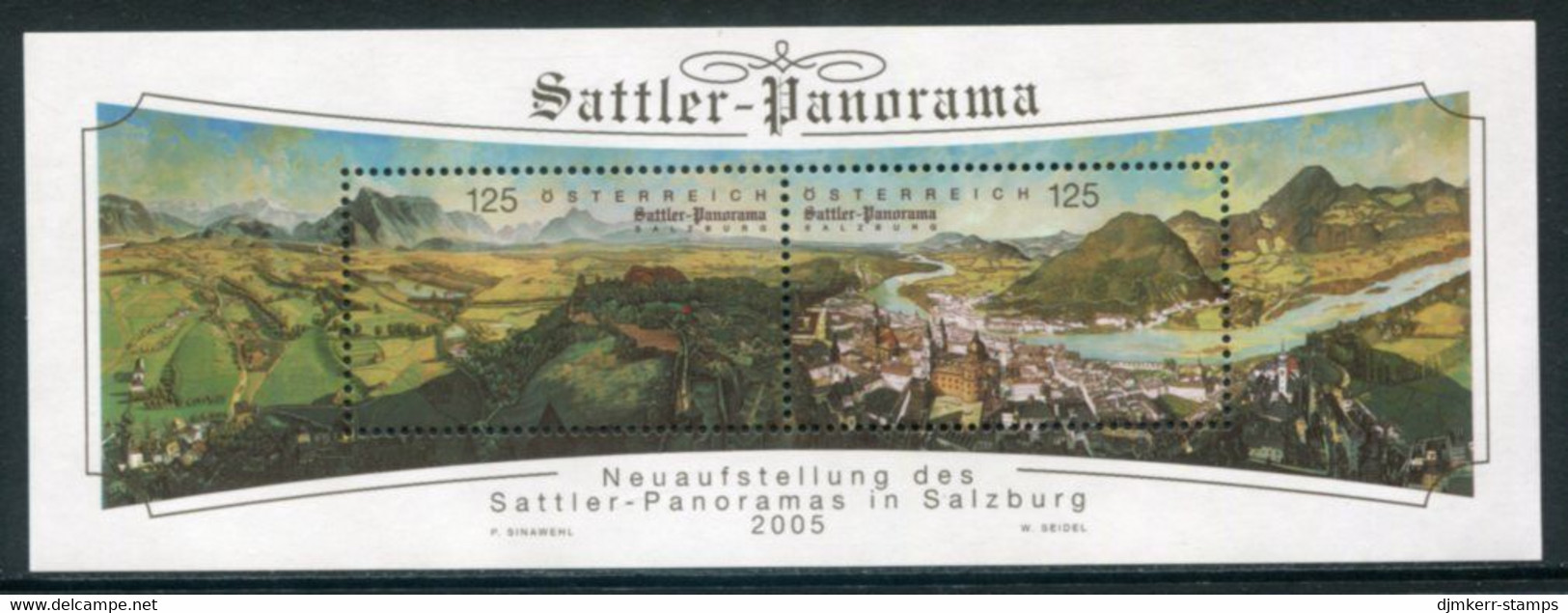 AUSTRIA  2005 Sattler Panorama Block MNH / **..  Michel Block 31 - Blocchi & Fogli