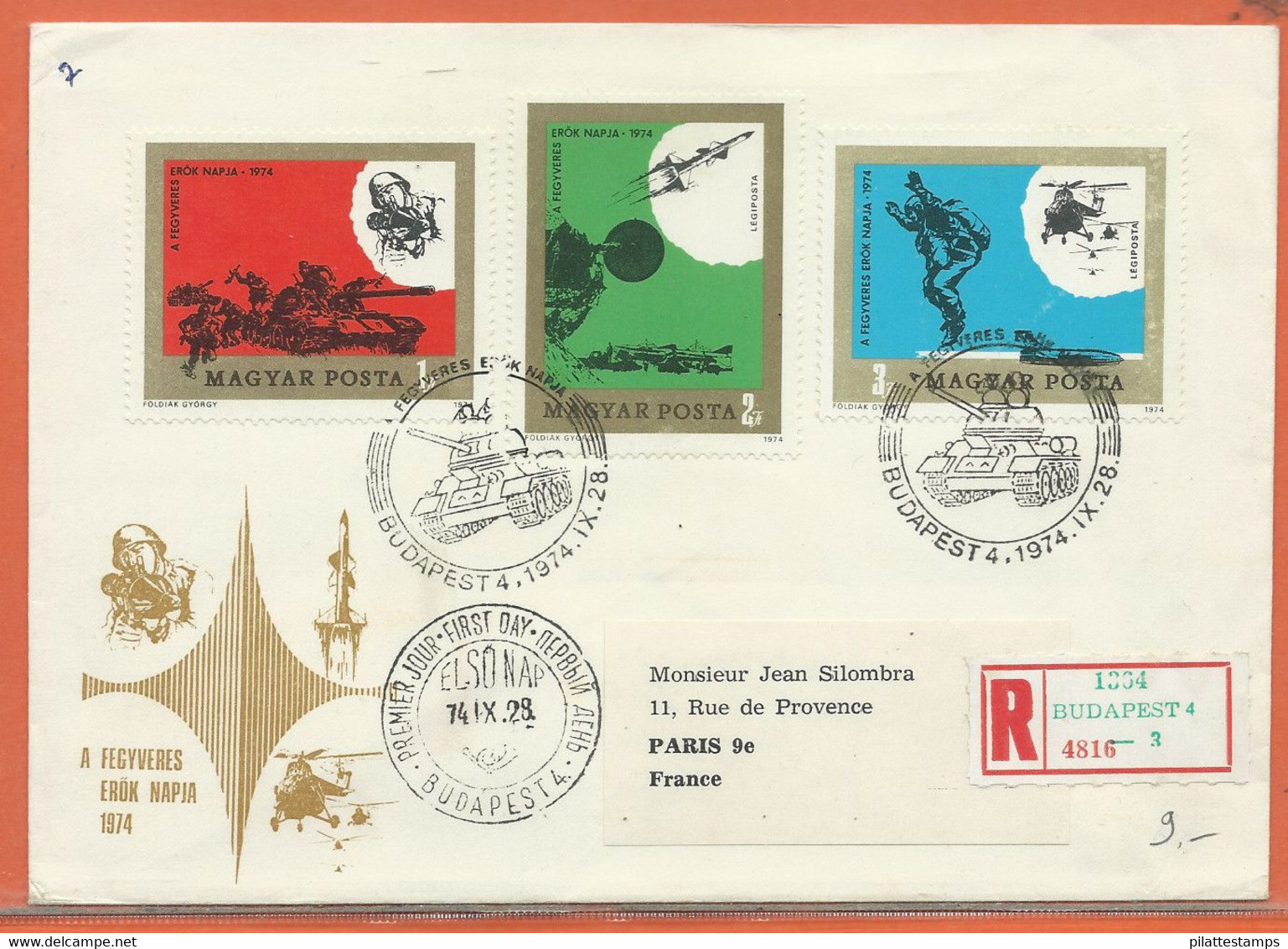 SPORT PARACHUTE PLANEUR HONGRIE LETTRE FDC DE 1974 - Parachutespringen