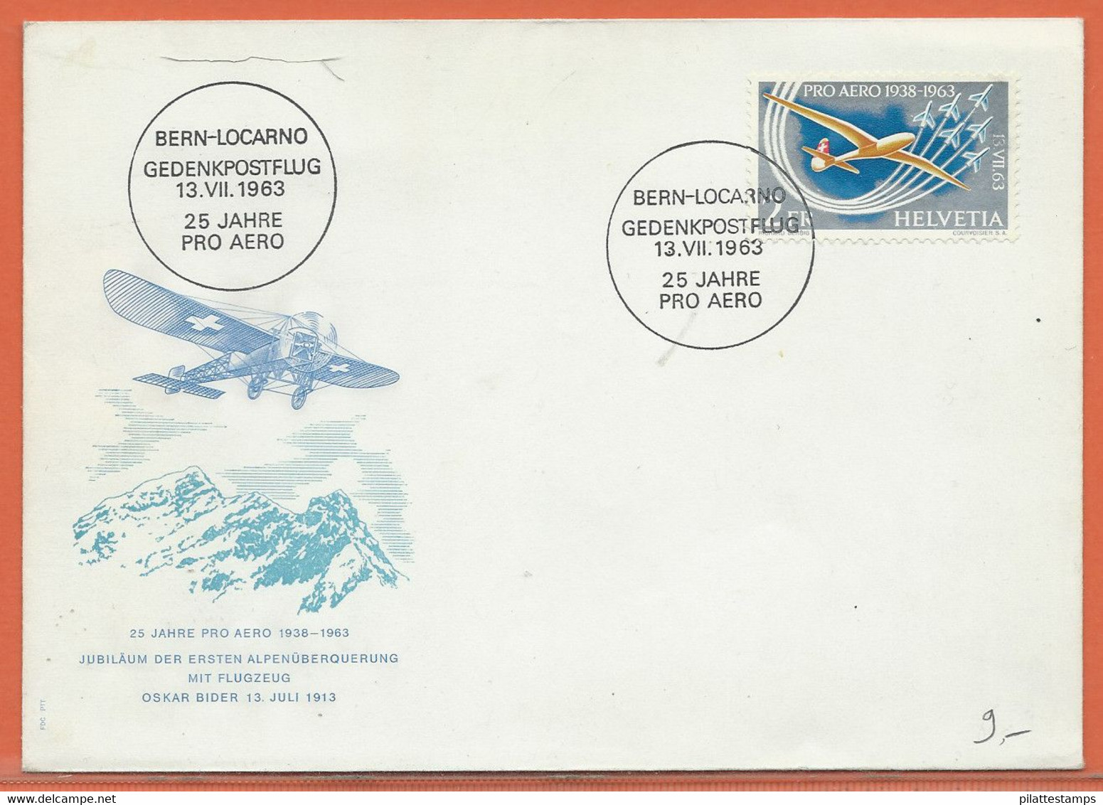 SPORT PARACHUTE PLANEUR SUISSE LETTRE FDC DE 1963 - Paracadutismo