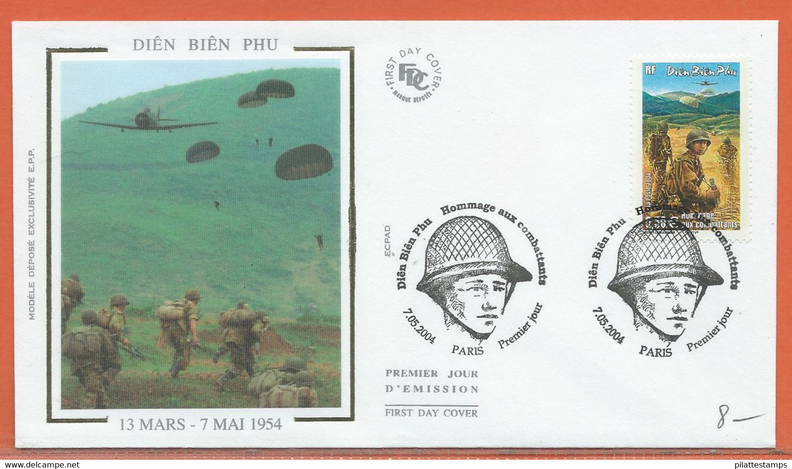 SPORT PARACHUTE PLANEUR FRANCE LETTRE FDC DE 2004 - Parachutespringen