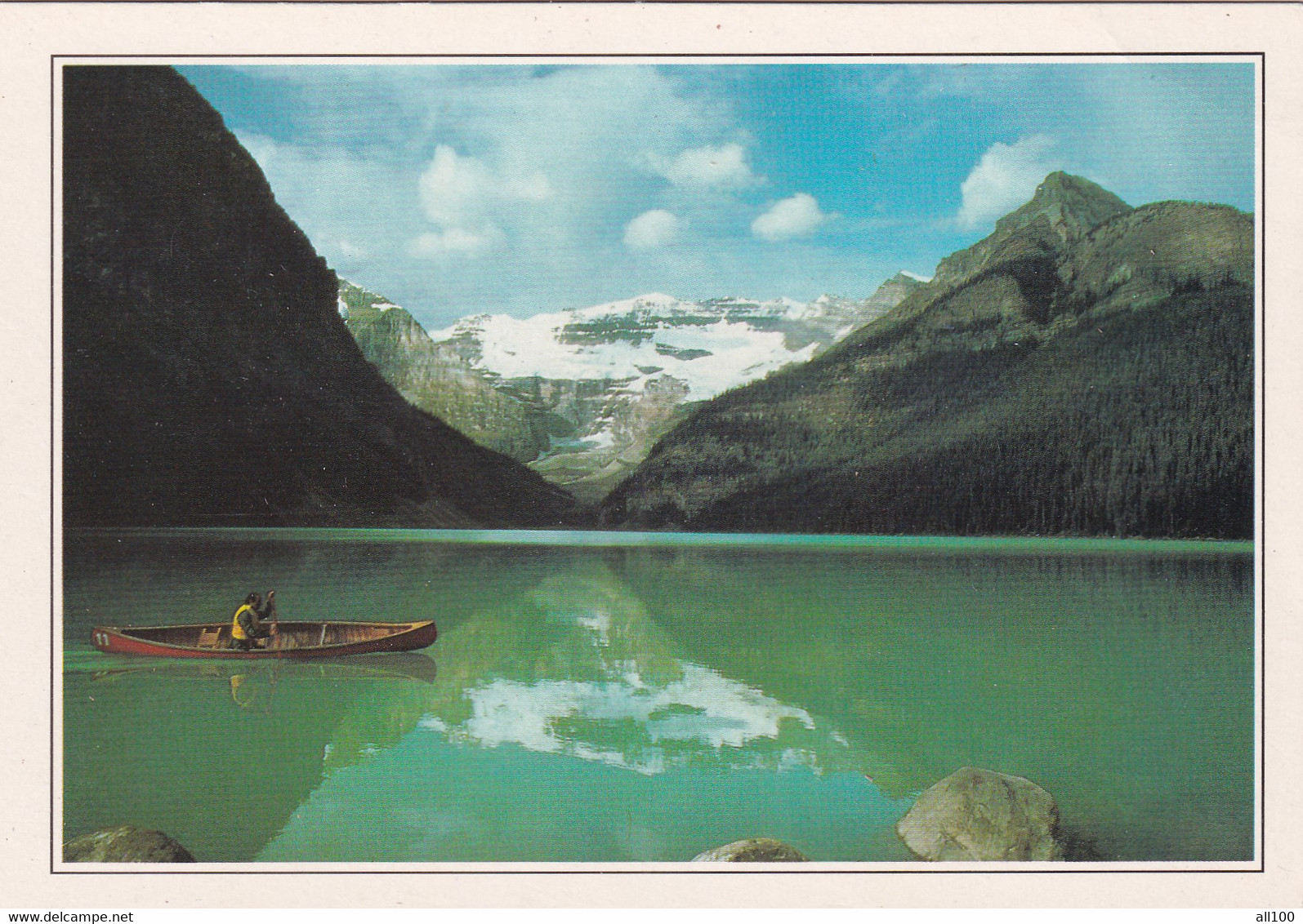 A19610 - ALBERTA LAKE LOUISE CANADA LE LAC LOUISE POST CARD UNUSED PHOTO VALENTIN EXPLORER IMPRIME EN CEE - Lac Louise