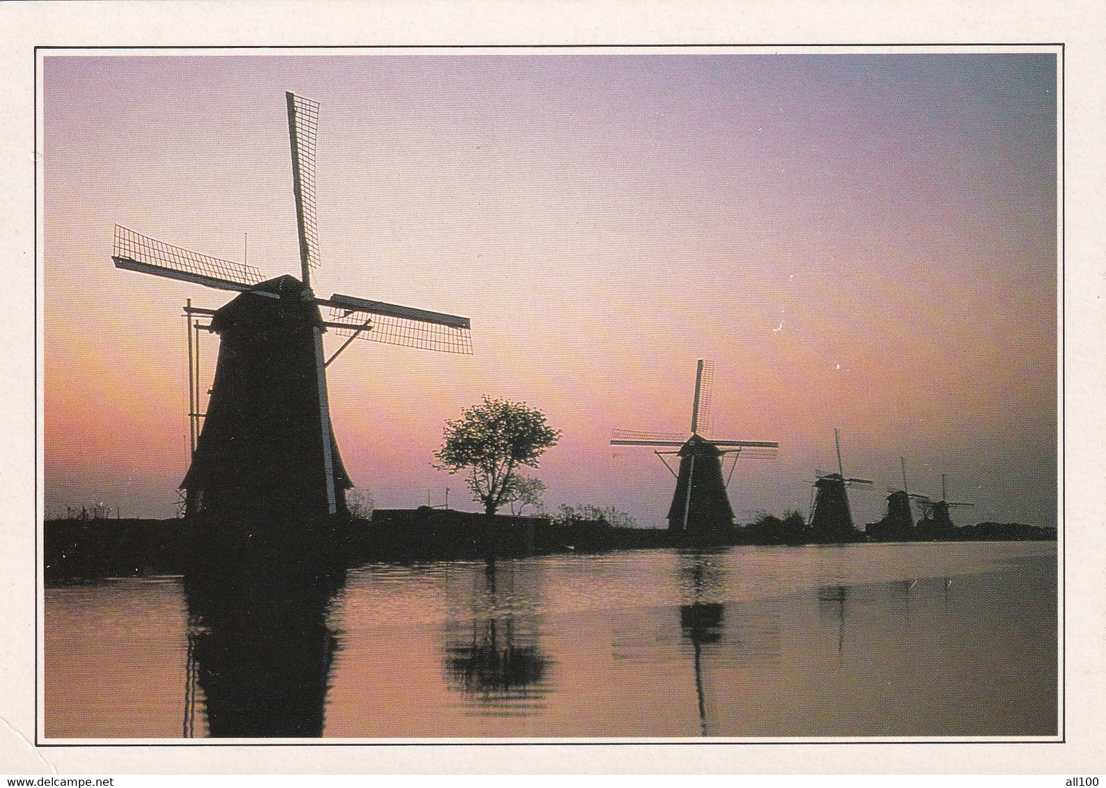 A19619 - KINDERDIJK MOLENS OP'N RIJTJE MOULINS MILLS THE NETHERLANDS NEDERLAND HOLLANDE POST CARD UNUSED PHOTO TOVI - Kinderdijk