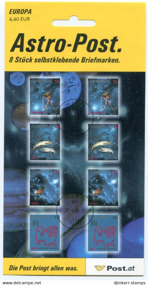 AUSTRIA  2006 Zodiac Definitive IV Sheet Used..  Michel 2568-71 - Gebraucht