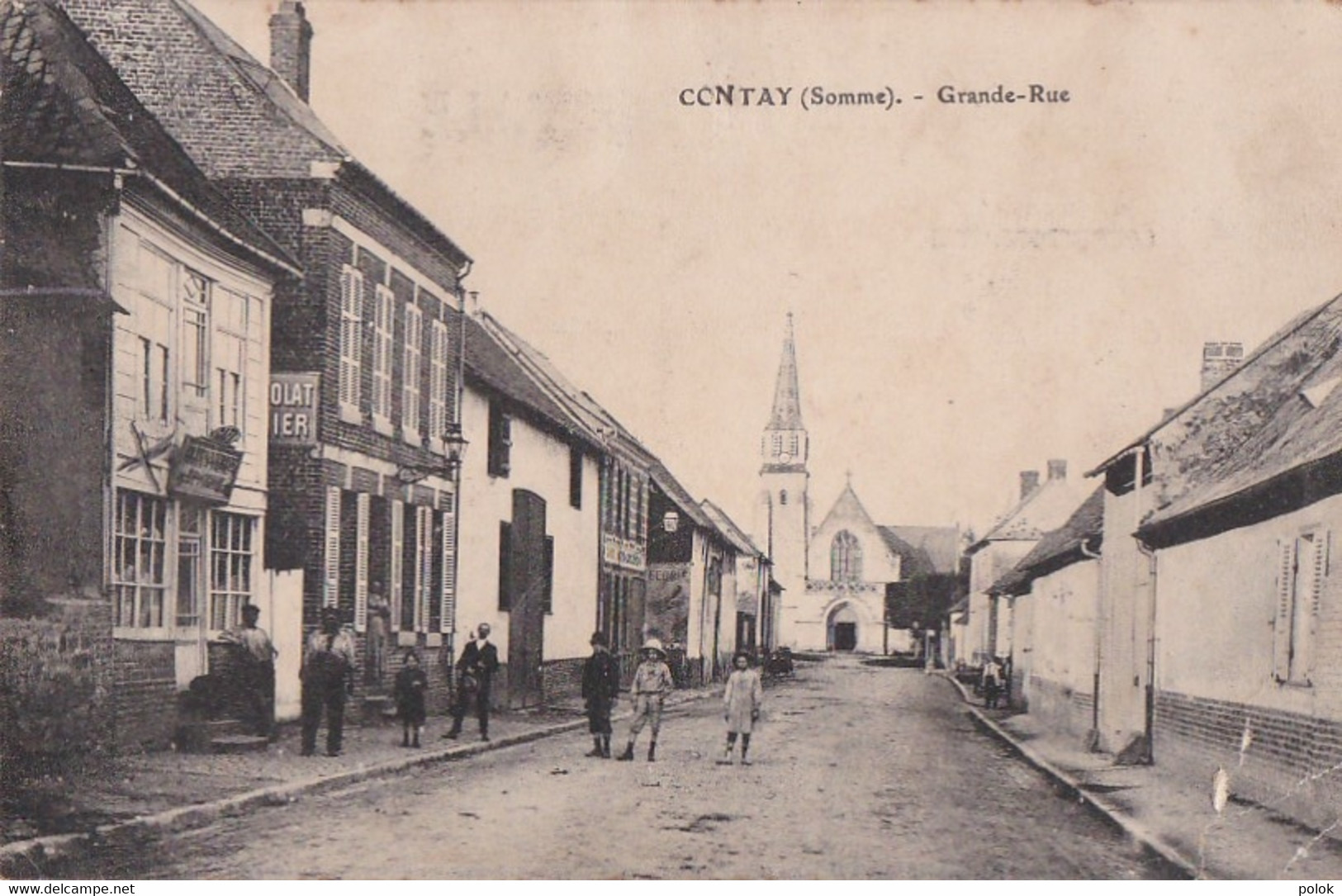 Cj - Cpa CONTAY (Somme) - Grande Rue - Otros & Sin Clasificación