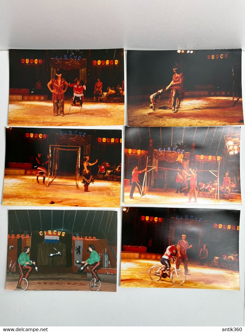 Cirque - Lot De 23 Photos Dompteur/Dresseur Jongleur Lions Singes YVANOFF - Circus - Célébrités
