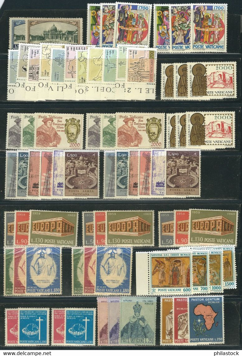 VATICAN Lot De Modernes Tous Les Timbres ** - Collections