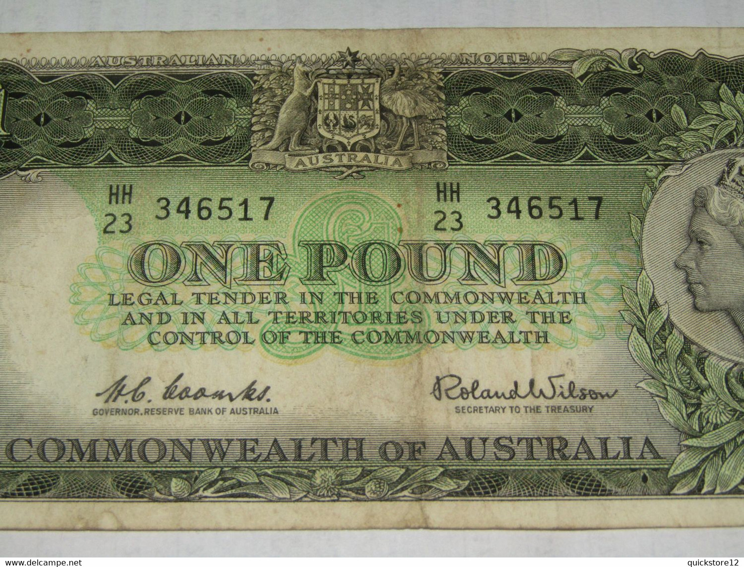 Antiguo Billete Australiano - Commonwealth Of Australia 1961 A 1965 - 1149 - Autres & Non Classés